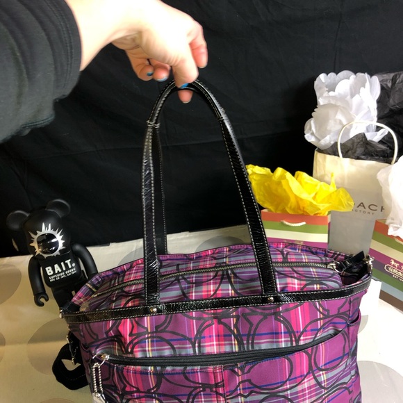 Large Coach poppy tote bag - Picture 4 of 8